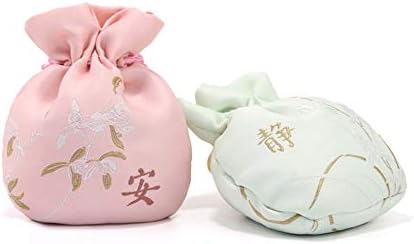 3pcs/conjunto de diversas bolsas de joalheria de cor de cor de cor de colorir bolsas de saqueta tradicional de moeda chinesa
