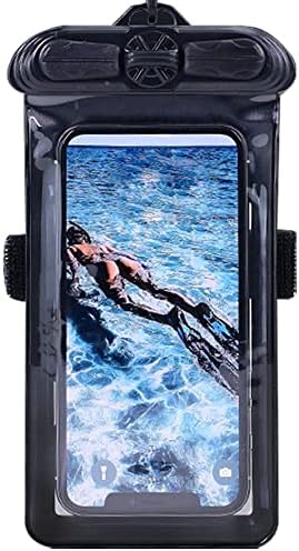 VAXSON Telefone Case Black, compatível com Barnes Noble Nook Glowlight 3 Bolsa à prova d'água Bolsa seca [não filme protetor