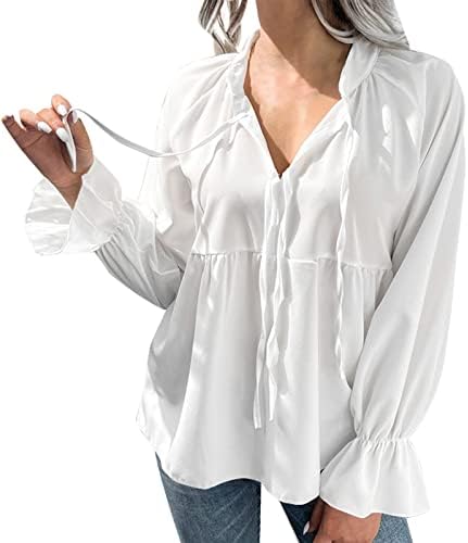 Camiseta simples mulher mulher camisa branca camisa longa manga comprida