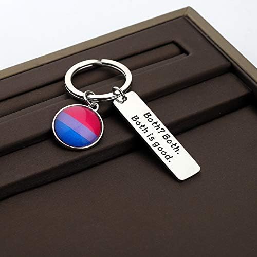 Chooro Bissexual Pride Keychain Bissexuality Flag orgulho jóias azul roxas rosa Ambas é bom chaveiro