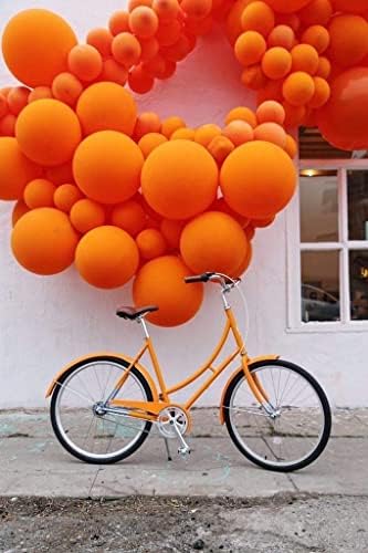 Janinus Balões Orange Balões Balões 5 polegadas 12 polegadas 100 PCs Balões de Balloons de Latex de Halloons de cor laranja