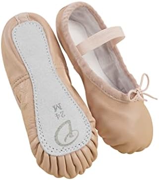 Daydance Genuine Leather Ballet Shoes Flipers de dança completa para crianças, criança, meninas, meninos