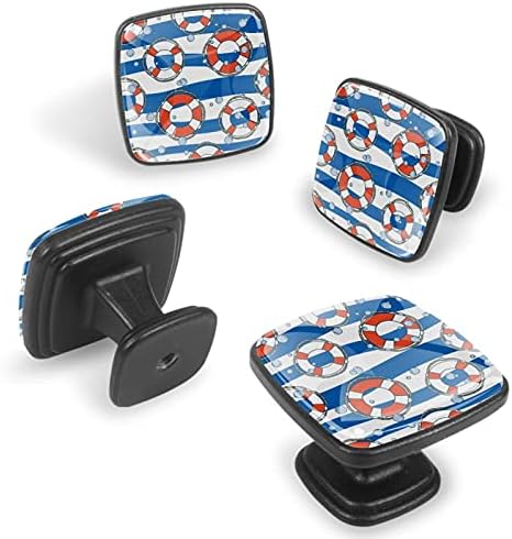 Botões de gaveta para meninos velejando botões de cômoda de cômodos de vidro de cristal botões de gabinete de vidro de cristal 4pcs