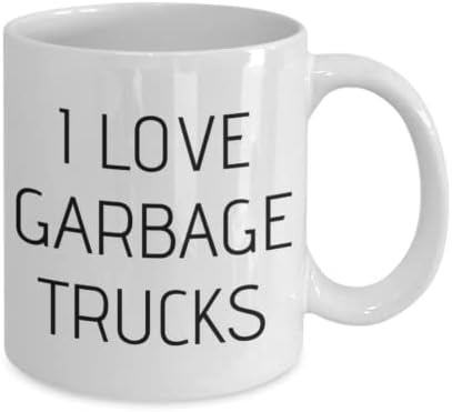 Trash.Garbage.TRUCKS/Funny .tea .Coffee, Mug.gift.Feed the Can/Dump Truck/Sanition, lixo.