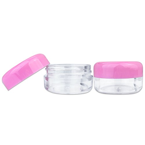 Beauticom 15 grama/15ml vazio Clear pequeno redondo frascos de contêiner com tampas para maquiagem pós, pigmentos de sombra,