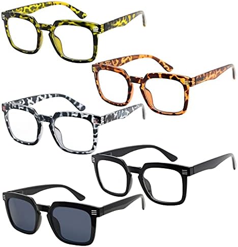 Eyekepper 5 -Pack Reading Glasses for Women Leiting - Ladies Readers +3.75