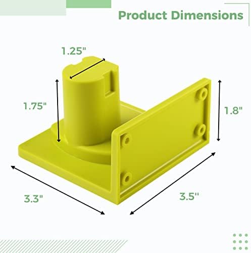 Homaisson 6 Ferramentas de embalagem Pontuação de perfuração, suporte para ferramentas Dock Mount Compatible com Ryobi 18V Drill Tools