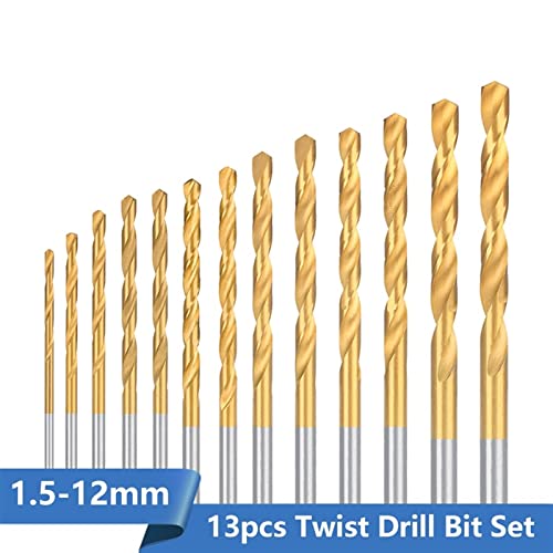 Bit de broca de torção Conjunto de broca de 1,5-12mm de perfuração para ferramentas de madeira de madeira de metal ferramentas