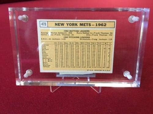 1963, New York Mets, Topps Baseball Card - Cartões de beisebol com lajes