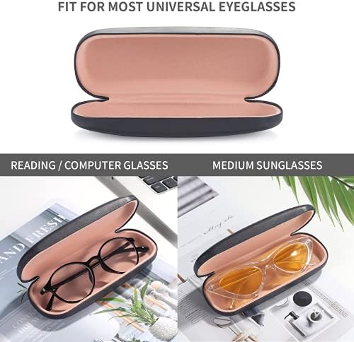Caixa de óculos de marvolia Casa dura - caixa de óculos de couro PU Caixa de óculos para óculos de sol
