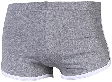 Masculino boxers de algodão masculino de moda casual de retalhos de retalhos sexy boxers confortáveis ​​de boxers elásticos