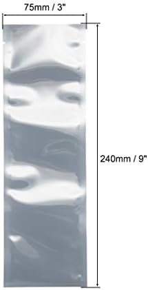 Saco de blindagem de blindagem antistática UXCELL, bolsa anti -estática aberta para dispositivos eletrônicos, 3x9 polegadas,