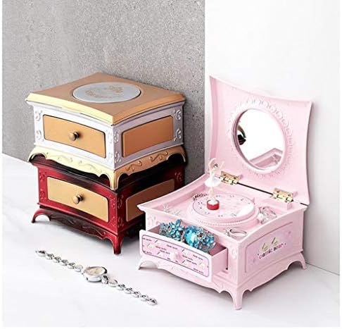 Caixa de música xjjzs Caixa de música clássica Caixa de música de balé de menina caixa de máquina nostálgica caixa de aniversário