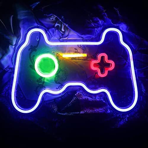 Gamepad em forma de néon Sinais de playstation Lights Game Controller LED NEON Sign Light Up para o quarto Decoração de parede