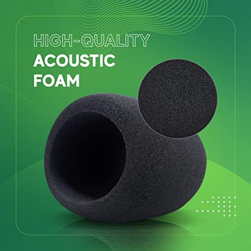 Filtro pop AT2020 por vocalbeat - Audio Technica AT2035 Condensador Micor de espuma de espuma de gravação de material de esponja