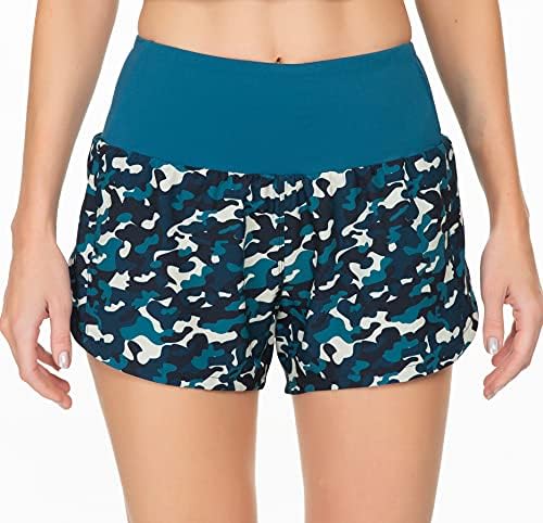 ROSSEYZ SHORTS RUNCIDO PARA MULHERES COM LINHER SHORTS ATLÉTICOS DE WOMENS DE CAIXA HIGH