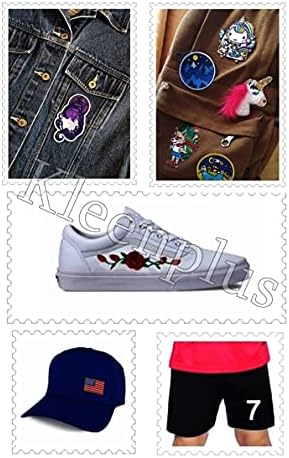 Kleenplus 3pcs. Mini Ferro Rosa Bordado Ferro em Sew On Patch Fashion Flowers Sticker Patches para traje Jeans Jeans Jeans Backpacks
