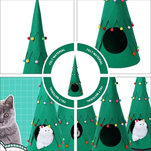 3 PCs Feel gato ninho de gato destacável Cama de animais de estimação Decorações de Natal Presentes Ornamentos