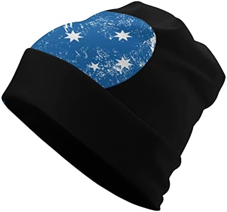 Austrália Retro Heart Flag Unisex Beanie Bap macio Capolador de caveira quente Capinho de pulôver para dormir Casual