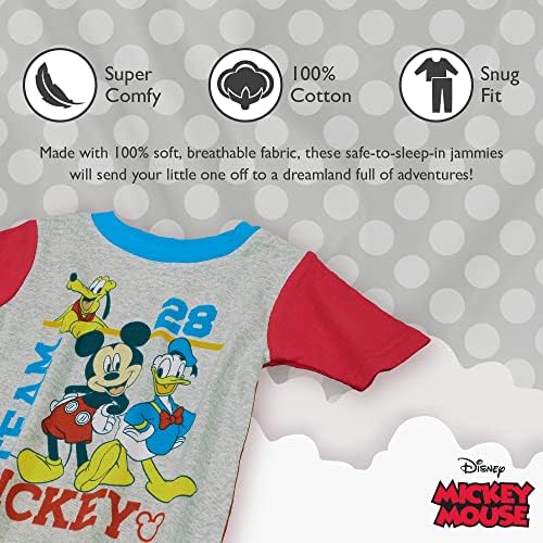 Disney Boys 'Mickey Mouse Snug Fit Pijamas de algodão