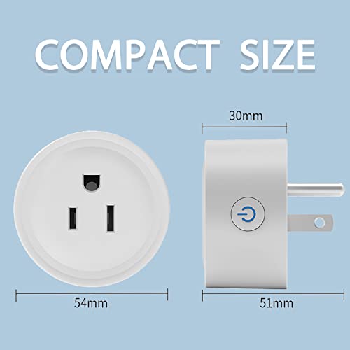 Alexa Smart Plug, malha Bluetooth Smart Outlet, configuração simples, App App Remote Control （4 pacotes）