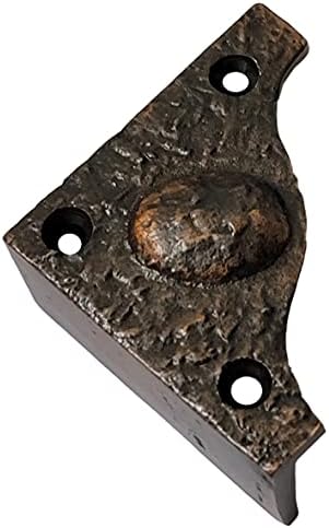ADONAI Hardware Bamah Black Antique Iron L -Corner - Bronze esfregado a óleo