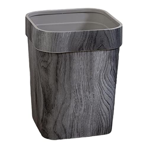 Lixo backbayia lata de madeira resíduos de lixo vintage lixo lixo lixo leve para dormitório de mesa doméstica