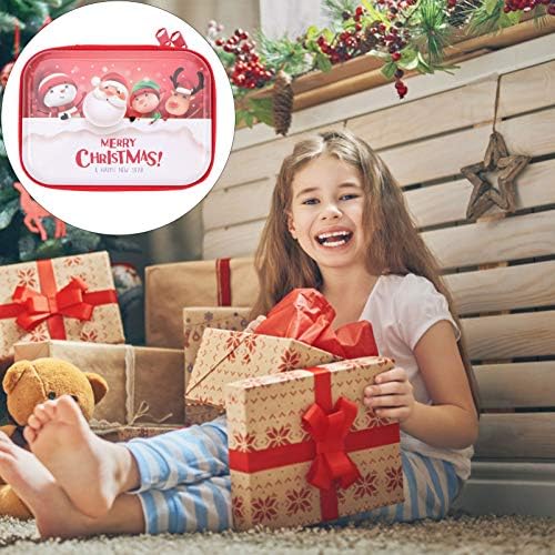 Caixa de armazenamento de Natal da cabilock Bag de zíper de Natal Bolsa de armazenamento de estanho de Natal Favory Favor