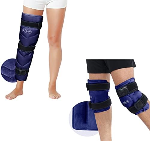 Revix Leg Ice Pack Pack para lesões reutilizáveis ​​e Revix Ice Pack para joelhos reutilizáveis