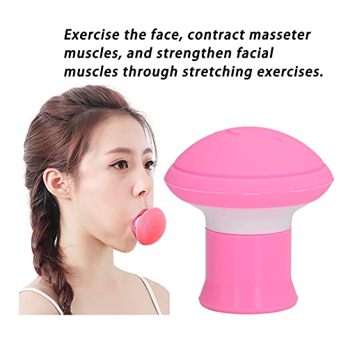 Exercício de rosto, tonificação do pescoço da mandíbula Exercício para mulheres, sílica gel Boca da mandíbula Face Slimming Tool