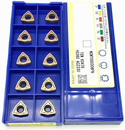 Ferramentas de moagem AHEGAS Inserções de torneamento WCMT050308 AZC330 Inserções de carboneto de carboneto WC Tipo em forma de u