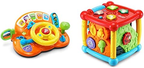 VTECH Turn and Learn Driver Exclusive, laranja e ocupado Cubo de atividades