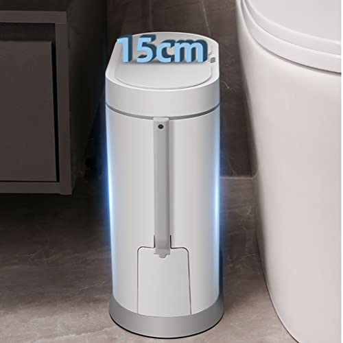 Mxiaoxia 8l lixo inteligente pode indução doméstica Indução à prova d'água Capa de vaso sanitário pincel de papel integrado