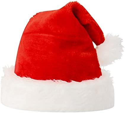 Chapéu para adultos chapéu de santa suprimentos de natal unissex chapéu para festas beisebol beisebol beisebol malha