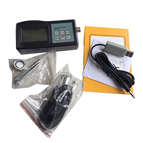 Medidor de vibração digital Medidor de vibrômetro com software de cabo RS232 VM-6360