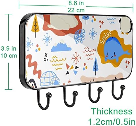 Toalheiro Montado com a parede Rack de toalha decoração de banheira de roupão de roupão de roupão de casaco de casaco Animals