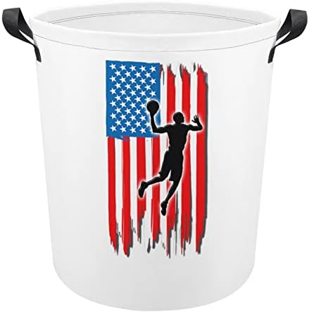 Basquete de bandeira americana Grande cesta de cesta de lava