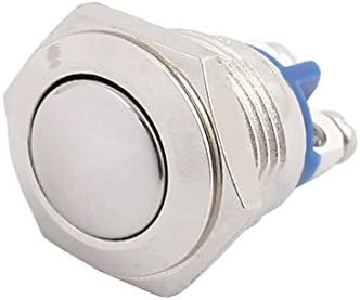 NOVO LON0167 DC12V 16mm 2 pinos roscados spst de cabeça plana interruptor de botão momentâneo (dc12v 16mm 2 ρin-gewinde spst-flachkopf-provador