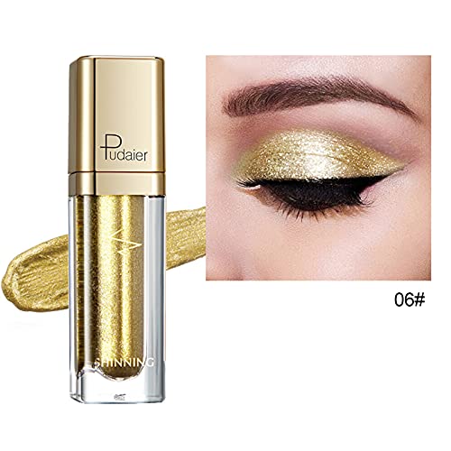 Becos de sombras coloridas brilhantes, 18 cores sombrias sombras líquidas Diamond Diamond Pearlescent Eyeshadows 5ml