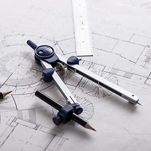 Sr. Pen-Compass pela geometria, bússola com lápis, ferramenta de desenho de bússola, bússola de desenho, bússola de matemática, ferramentas