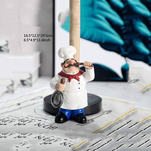 Zlbyb 29.5cm Chef Chef Double Camada Tootas Tootas Figuras Creative Home Cake Shop Restaurant Craft Decoration Ornament