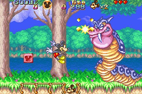 Magical Quest da Disney, estrelada por Minnie & Mickey - Game Boy Advance