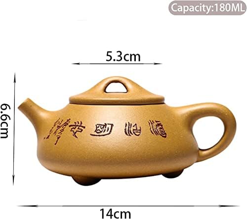 Tule de chá moderno bule 180ml Seção de argila roxa Filtro de lama Pote de chá Home Zisha Conjunto de chá de chá