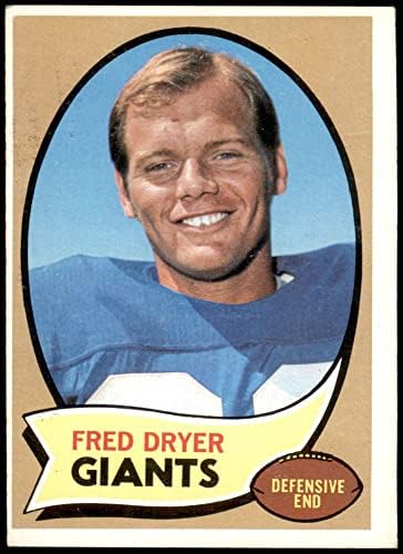 1970 TOPPS 247 Fred Dryer New York Giants-FB VG Giants-FB San Diego St St.