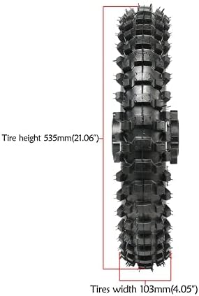 Bir do pneu de roda traseira de 90 a 4-14 polegadas para pit de bicicleta de pit de terra TTR100 KLX65 CRF70 APOLLO