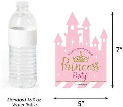 Little Princess Crown - Convites de preenchimento em forma - Princess de Princess Baby Churche Cost