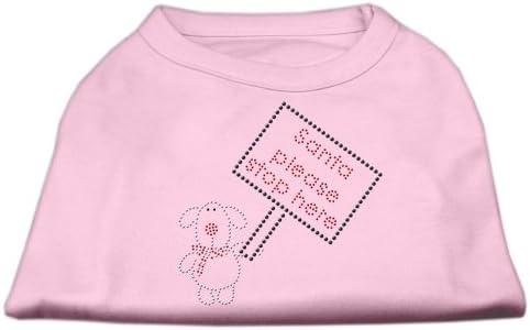 Papai Noel Stop aqui camisa rosa claro xxl