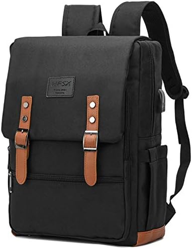 HFSX Vintage Backpack Anti -Roubo Laptop Backpack Men Women Backpack Backpack Backpack Backpack Faculdade de Livrar
