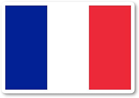 France Flag Francesa Bandeira Bandeira Adesivos - Adesivos para laptop - Decalque de vinil - laptop, telefone, tablet