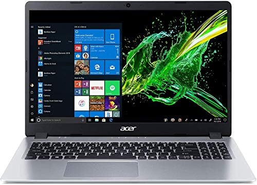 ACER Aspire 5 Slim Laptop Computador, 15,6 polegadas Full HD IPS Display, AMD Ryzen 3 3200U, Vega 3 Gráficos, 8